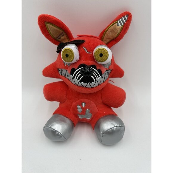 FNAF Plush Red Nightmare Foxy Five Nights At Freddy’s Stuffed Animal Toy 8” - Picture 1 of 7